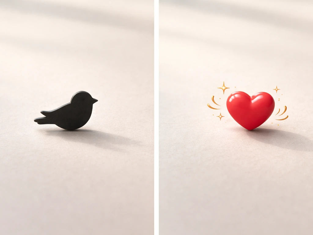 Split image showing a bird silhouette icon versus a heart icon to correct a common phrase misreading.